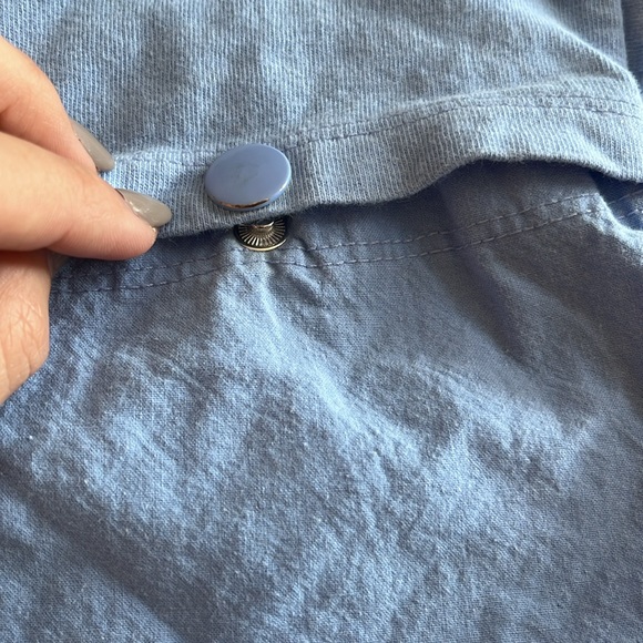 ZARA kids light blue button pocket t-shirt 3-4 years 104CM - Picture 3 of 3